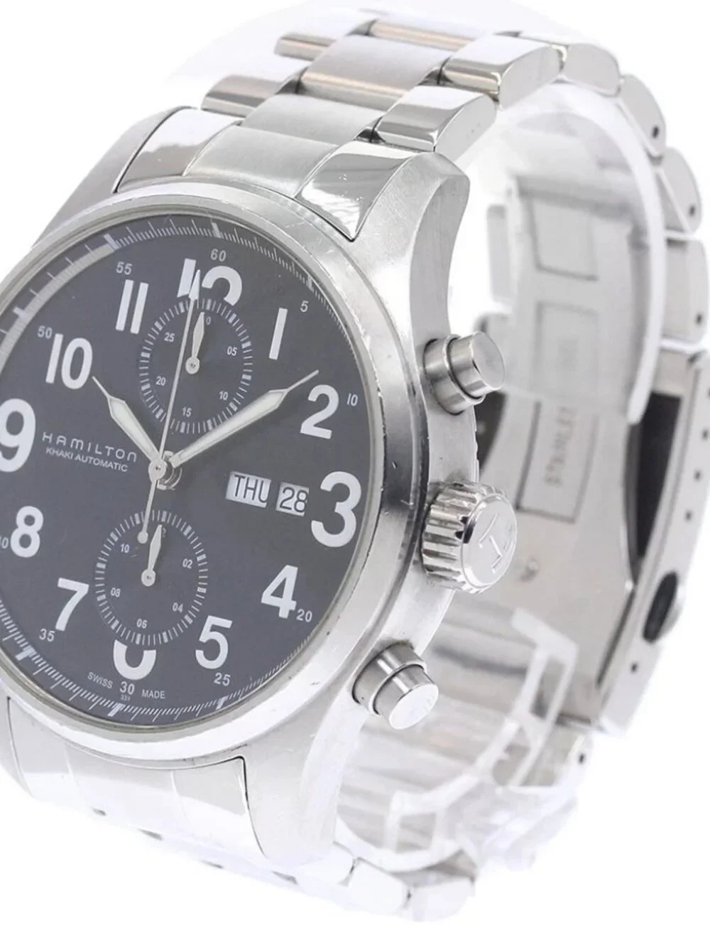 HAMILTON Khaki Officer H717160 Chronograph day date Automatic Men's Watch